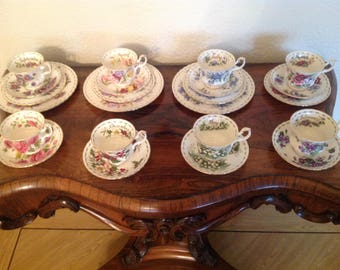 Royal Albert part set of flowers of the month