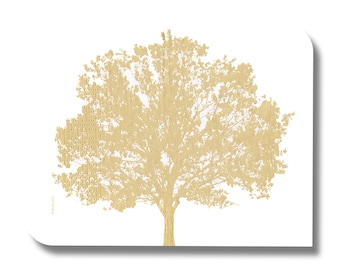 Paper napkin for decoupage, mixed media, collage, scrapbooking x 1. No. 1169 Gold tree
