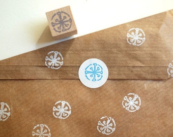 snowflake - mini stamp - 15x15mm - by SiebenMorgen