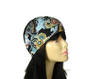 Boho Head Wrap Boho Headband Paisley Print Head Wrap Paisley Head Wrap Paisley Headband Lycra Head Wrap Wide Head Wraps Wide Headband