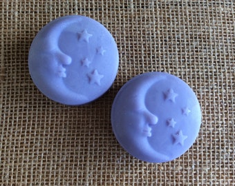 Lavender Guest Soaps, 2 Lavender Soaps, 2 Natural Guest Soaps, Guest Soap Set, Natural Handmade Soap, Natural Lavender Soaps, Soap and Dish