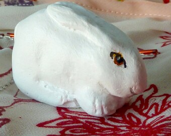 Rabbit small figurine or cake decoration