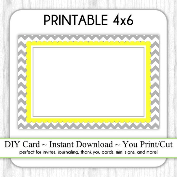printable-4x6-card-gray-and-yellow-chevron-4x6-blank-card
