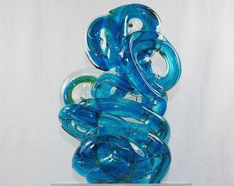MDina Freeform Art Glass Sculpture