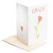Thank you card. Grazie. Floral. For mother, teacher, sister, grandma