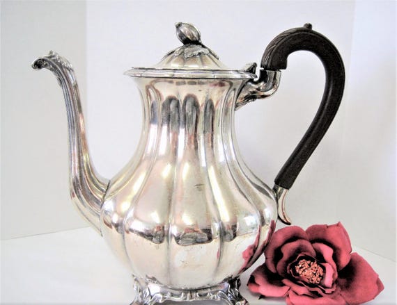 Silverplate Rogers Coffee Pot, 1881 Canada Coffeepot, Elegant Display Piece - Vintage Serving Pot