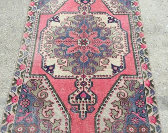 6.9x4.1 feet 212x124 cm, TRIBAL RUG, Vintage Turkish Rug,Bohemian Carpet Rug, Turkish Ethnic Rug, Oushak Anatolian Carpet Rug,Anatolian Rug,
