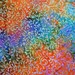 FREE DOMESTIC POSTAGE - Batik By The Half Metre - 100% Cotton Handmade Fabric - Fat Quarters Available "Rainbow Riot" 112cm wide