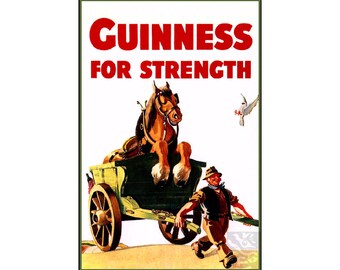 Guinness Just Think What Kinkajou Can Do Vintage Poster Print