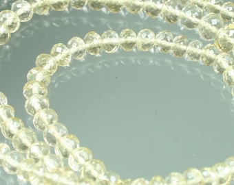 1/2 Strand AAA Scapolite Micro-Faceted Rondelles 3mm - 5mm