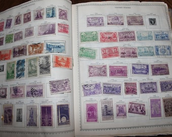 Vintage Stamp Collection Spanning Nearly 100 Years