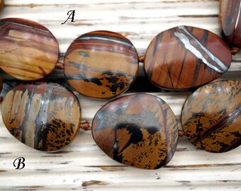 Indian Paint Jasper freeform beads (ETB01223)