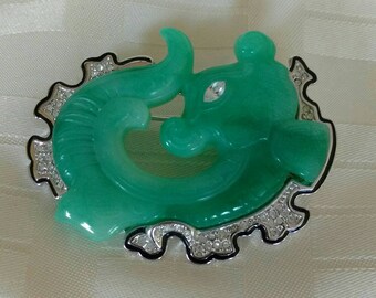 Vintage Brooch Dragon