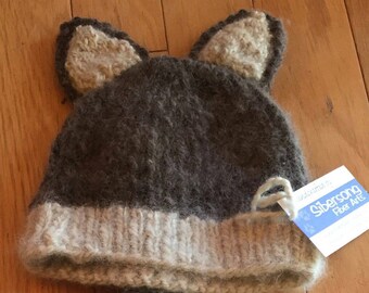 Husky/Wolf Ear Knit Hat