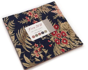 Moda FERN HILL Layer Cake 2180LC 10"x10" Fabric Squares By Jan Patek Quilts