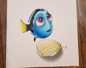 Baby Dory finding Dory