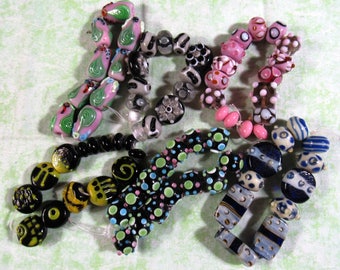 1 Handmade Lampwork Glass Bead Set (B427)