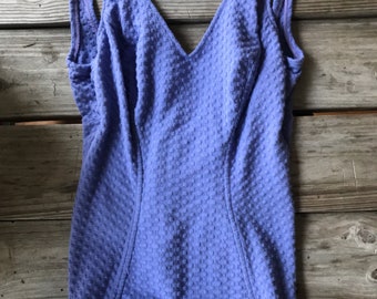 Lilac 1950's "Kerrybrooke" Swimsuit by Sears, Roebuck and Co.