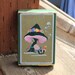 Vintage Mushroom Pinochle Card Deck, Congress Cel-U-Tone Finish Pinochle Playing Cards, Retro Toadstool Pinochle Deck in Green and Gold Box