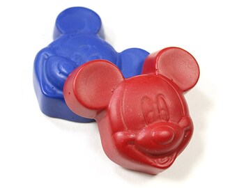 Mouse with ears crayon set of 2 crayons by Scribblers Crayons