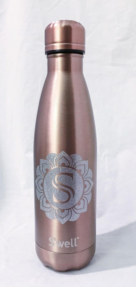 New Gem Collections Monogram Swell Bottles - Sorority, Bridesmaid, Birthday, Christmas, Workout, Yoga, Greek Swell Bottle