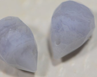 Blue Lace Agate12x8mm Beads Natural Gemstone Lace Agate Beads Jewelry Making Supplies