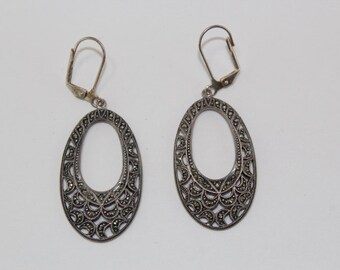 Marcasite Drop Earrings
