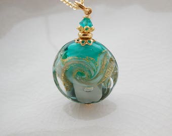 Green Murano Glass Necklace