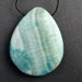 Hemimorphite Pendant Bead Gemstone Side Drilled Teardrop Briolette Destash Blue Green #18-009