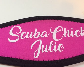 Neoprene Personalized Scuba Mask Strap