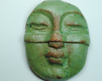 buddha head ceramic buddha mask paperweight zen decor