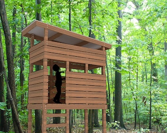 DIY Tree-Top Lookout Fort Plans