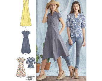 Simplicity Sewing Pattern 8384 Misses' Dress with Length Variations and Top