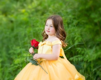 STOREWIDE SALE Princess Belle Tutu Dress- Belle Dress- Belle Costume- Beauty and the Beast