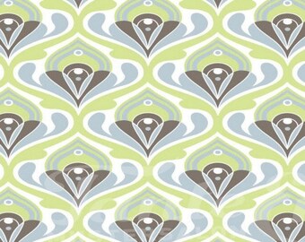 Tante Ema Green Floral Print Cotton Fabric, Quilt Fabric,Quilting Cotton, Patchwork Fabrics,Dressmaking Fabric - 100% Cotton