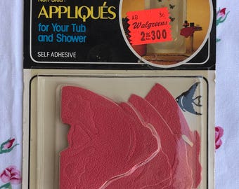 New In Packaging Pink Angelfish Decorative Non-Skid Appliqués For Your Tub and Shower
