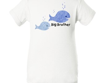 Lil' Brother with Big Brother Infant Creeper by Inktastic