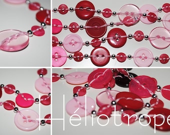 Bloodstone: Original buttons necklace