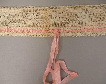 Antique Victorian Camisole Lace Yoke top