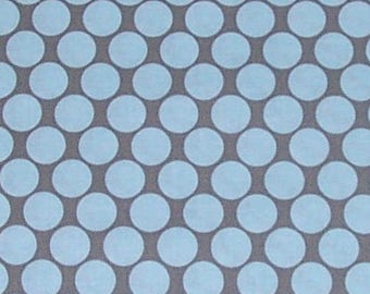 Amy Butler Fabric, Lotus Collection, Full Moon Polka Dot in Slate Blue Gray - FAT QUARTER SALE