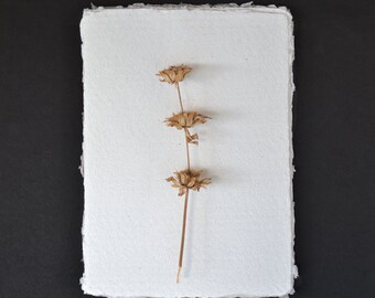 Letter Size Handmade Paper - Recycled Paper - Handcrafted Paper - Set of 10 sheets