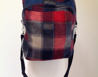 Vintage PENDLETON Plaid Backpack