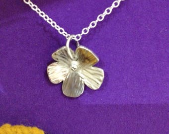 Sterling silver flower