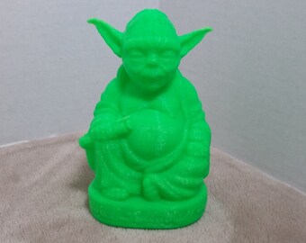 3D printed Yoda Buddha