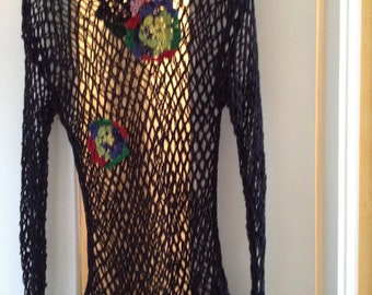Crocheted sweater