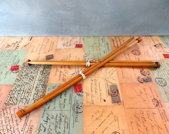 Vintage Wooden Knitting Needles