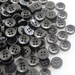 50 100 BLACK Quality Buttons Shirt Sewing Craft 12mm wide