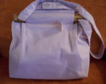 lt lavender cotton purse
