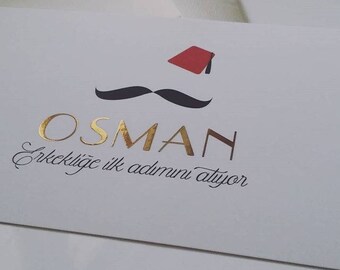 Fes and Moustache Parisian/Circumcision card