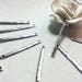 ☆ 10 connectors/links/silver plated brass / 33 x 2.5 mm/1 mm hole 2 / ☆